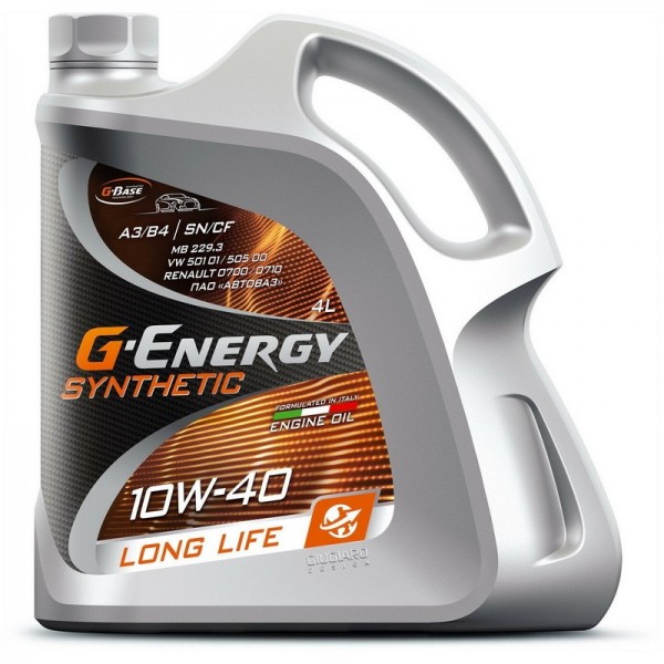 G-ENERGY Synthetic LongLife 10W-40 SN/CF, 4л