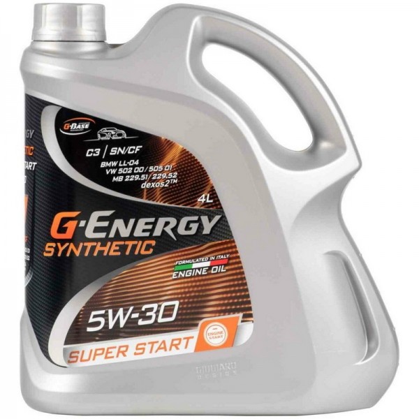 G-ENERGY Synthetic Super Start 5W-30 SN/CF, 4л