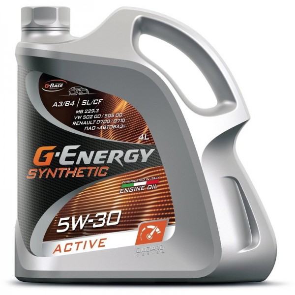 G-ENERGY Synthetic Active 5W-30 SL/CF, 4л