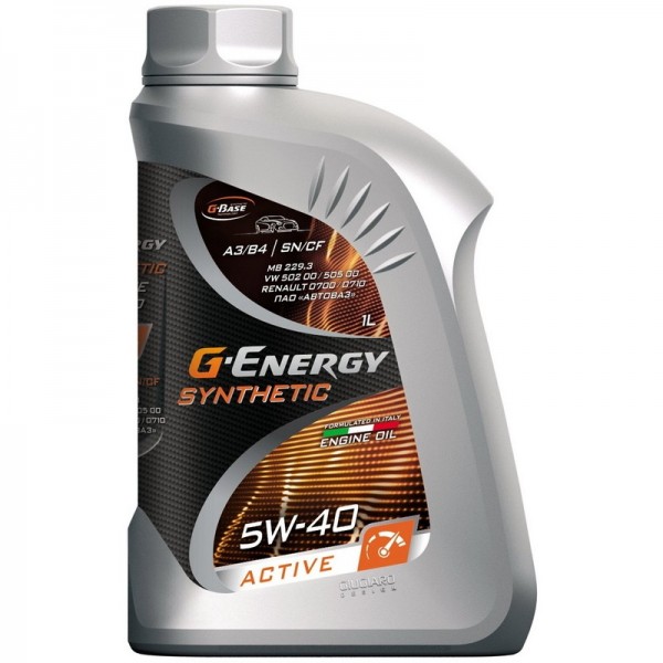 G-ENERGY Synthetic Active 5W-40 SN/CF, 1л