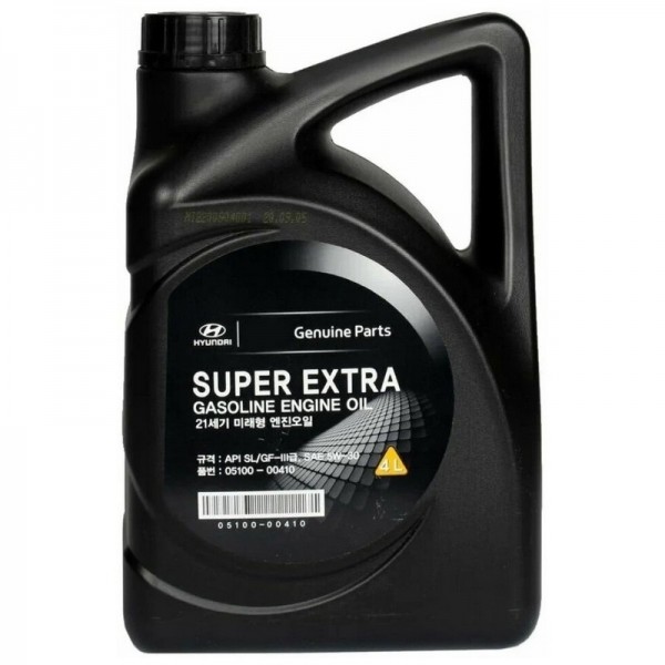 Hyundai Super Extra Gasoline 5W-30 SL GF-3, 4л