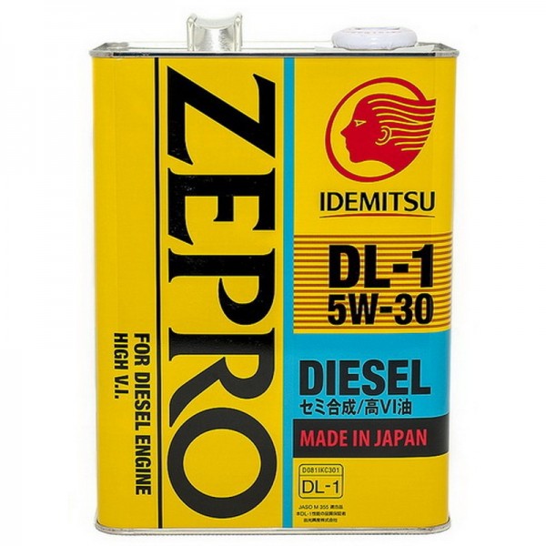 IDEMITSU Zepro Diesel 5W-30 DL-1, 4л