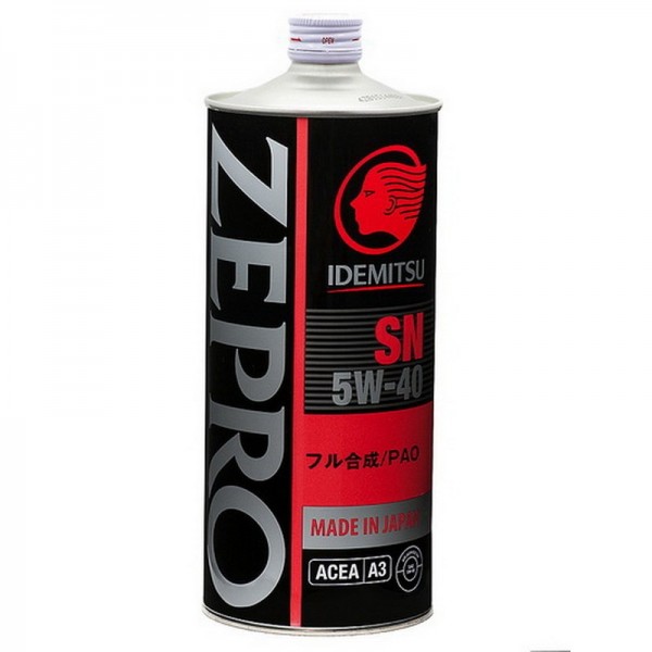 IDEMITSU Zepro Racing 5W-40 SN Fully Synthetic, 1л
