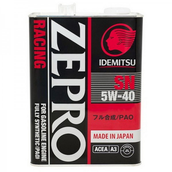 IDEMITSU Zepro Racing 5W-40 SN Fully Synthetic, 4л