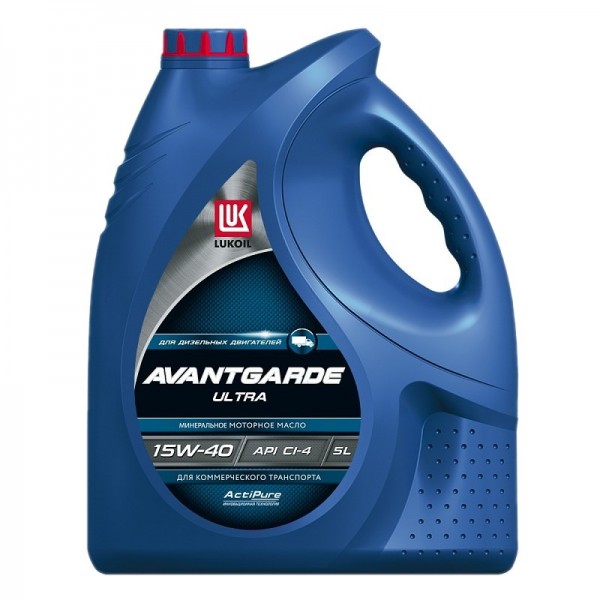 ЛУКОЙЛ АВАНГАРД УЛЬТРА 15W-40, API CI-4/SL, 5л