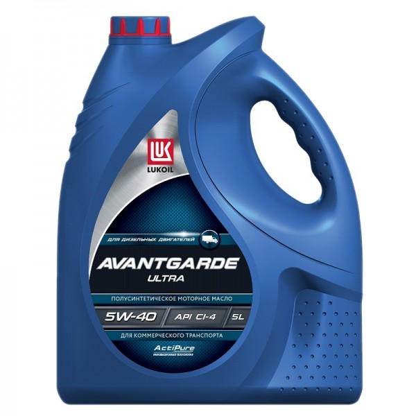 ЛУКОЙЛ АВАНГАРД УЛЬТРА 5W-40, API CI-4/SL, 5л