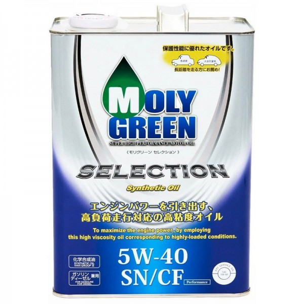 MolyGreen SELECTION 5W-40 SN GF-5, 4л