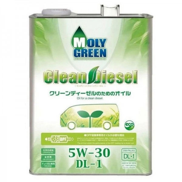 MolyGreen CLEAN DIESEL 5W-30 DL-1, 4л