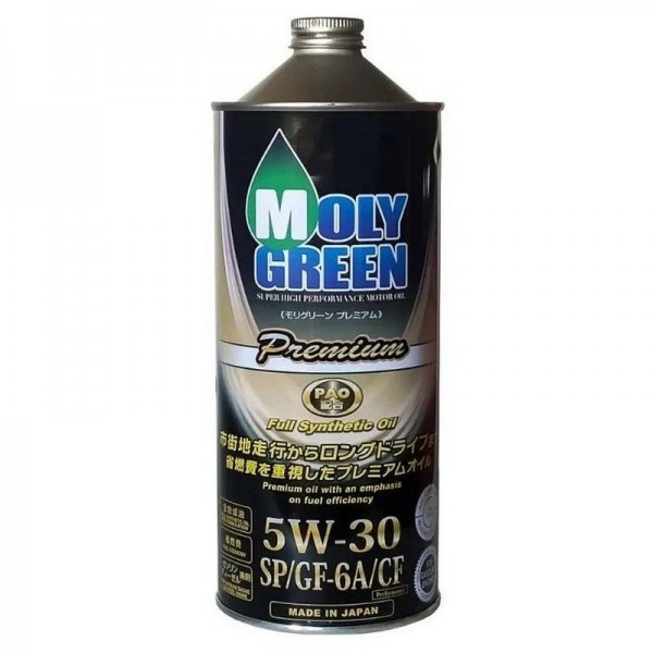 MolyGreen PREMIUM 5W-30 SP/CF GF-6A ПАО, 1л