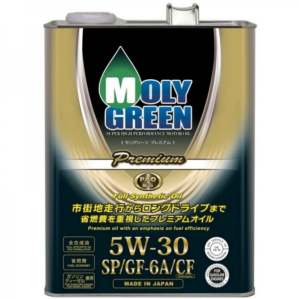 MolyGreen PREMIUM 5W-30 SP/CF GF-6A ПАО, 4л