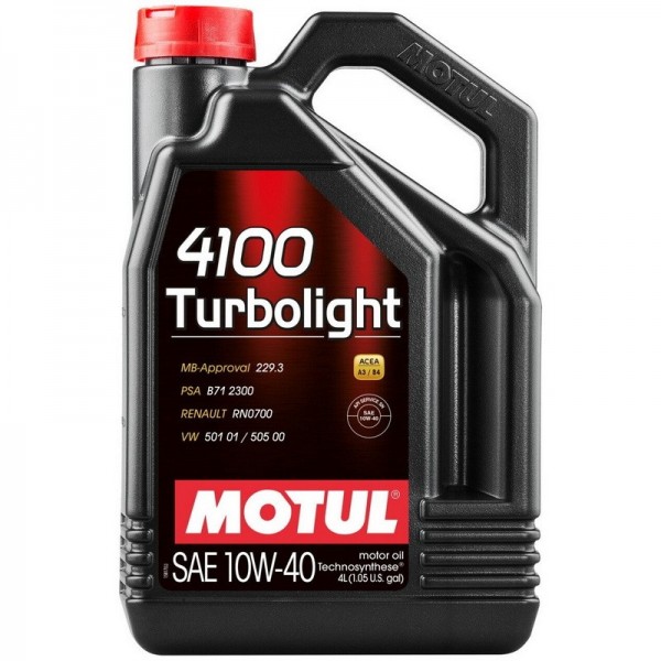 MOTUL 4100 Turbolight 10W-40, 4л
