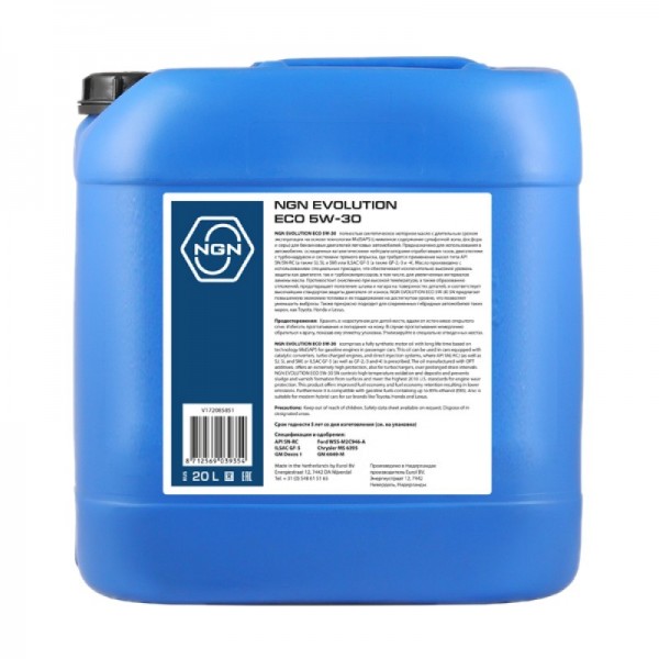 NGN EVOLUTION ECO 5W-30, 20л