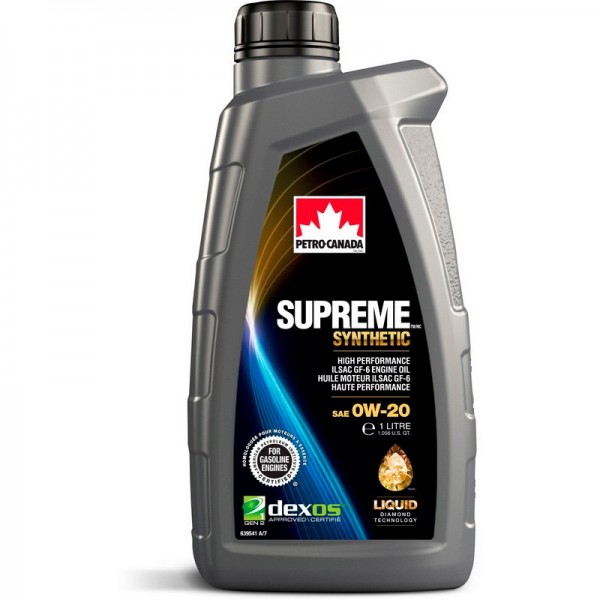 Petro-Canada Supreme Synthetic 0W-20 SN, 1л