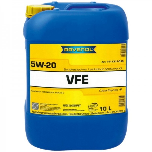 RAVENOL VFE SAE 5W-20 (10л)