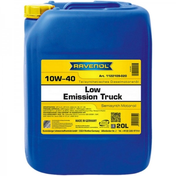 RAVENOL Low Emission Truck SAE 10W-40 (20л)