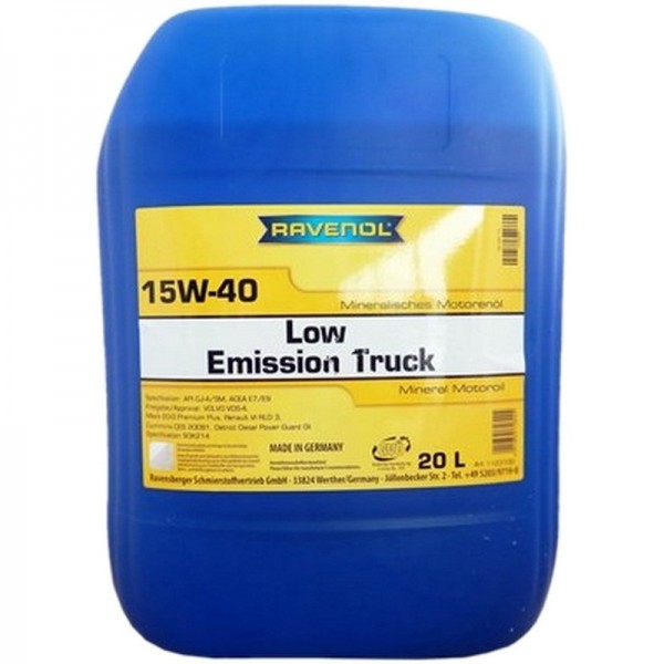 RAVENOL Low Emission Truck SAE 15W-40 (20л)