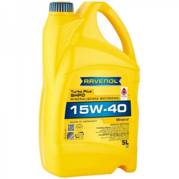 RAVENOL Turbo plus SHPD SAE 15W-40 (5л)