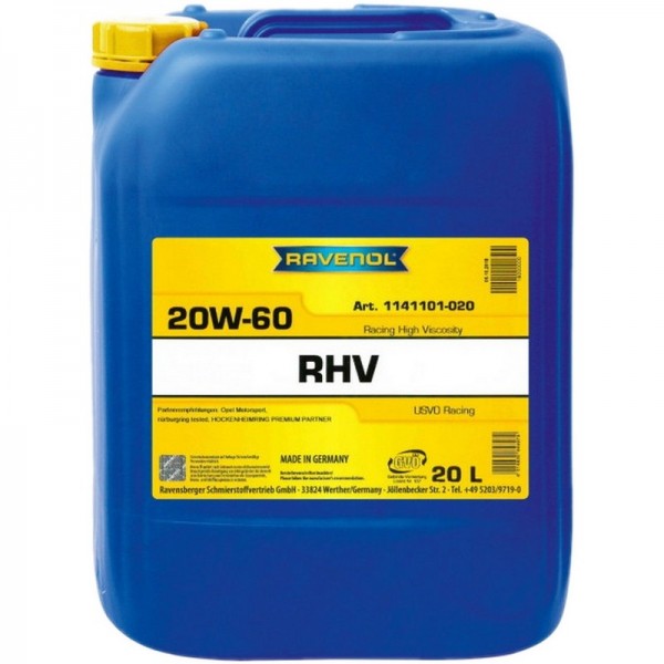 RAVENOL RHV Racing High Viscosity SAE 20W-60 (20л)