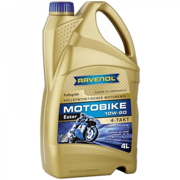 RAVENOL Motobike 4-T Ester SAE 10W-60 (4л)