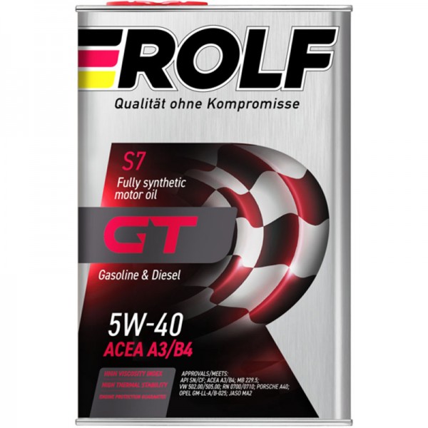 ROLF GT SAE 5W-40 API SN/CF, 4л