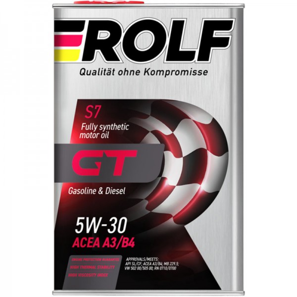 ROLF GT SAE 5W-30 API SL/CF ACEA A3/B4, 4л