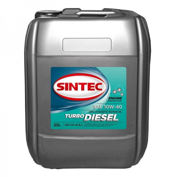 SINTEC TURBO DIESEL SAE 10W-40 API CF-4/CF/SJ, 20л