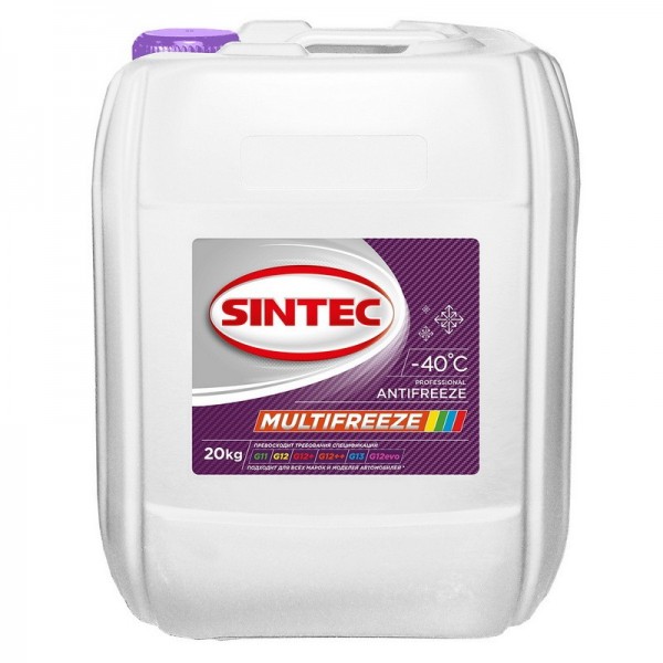 SINTEC MULTIFREEZE -40 (Фиолетовый), готовый, 20кг