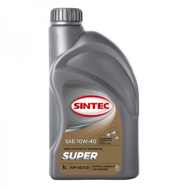 SINTEC SUPER SAE 10W-40 API SG/CD, 1л