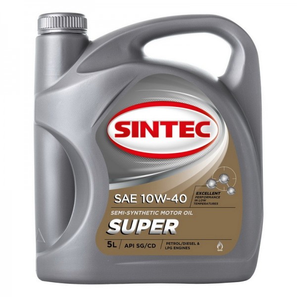 SINTEC SUPER SAE 10W-40 API SG/CD, 5л