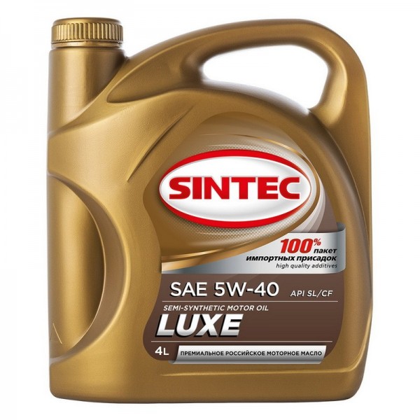 SINTEC LUXE SAE 5W-40 API SL/CF, 4л
