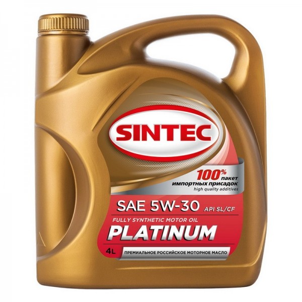 SINTEC PLATINUM SAE 5W-30 API SL/CF ACEA A3/B4, 4л