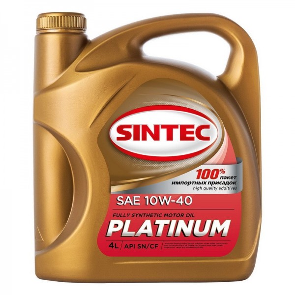 SINTEC PLATINUM SAE 10W-40 API SN/CF, 4л