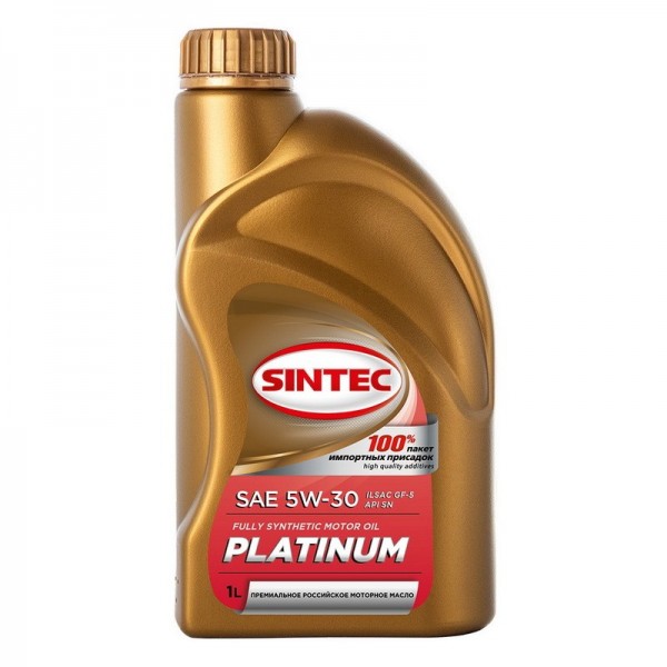 SINTEC PLATINUM SAE 5W-30 API SN ILSAC GF-5, 1л