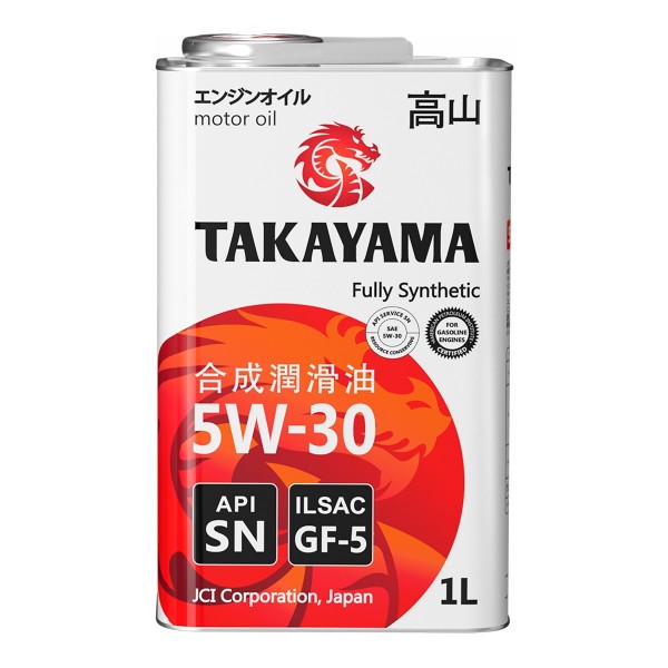 Takayama SAE 5W-30 ILSAC GF-5 API SN, 1л
