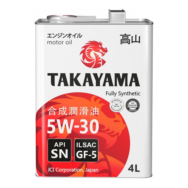 Takayama SAE 5W-30 ILSAC GF-5 API SN, 4л