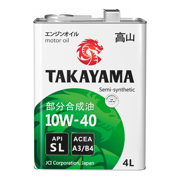 Takayama SAE 10W-40 API SL ACEA A3/B4, 4л
