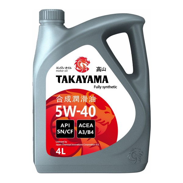 Takayama SAE 5W-40 API SN/СF, 4л