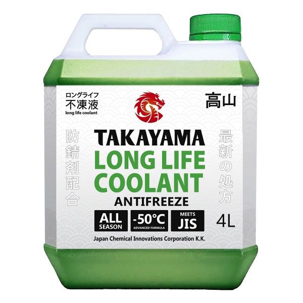 Takayama Long Life Coolant Green (-50), 4л