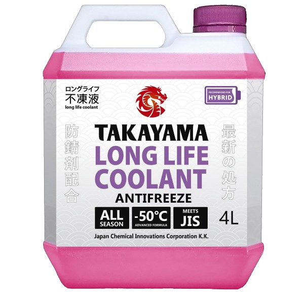 Takayama Long Life Coolant Hybrid (-50), 4л