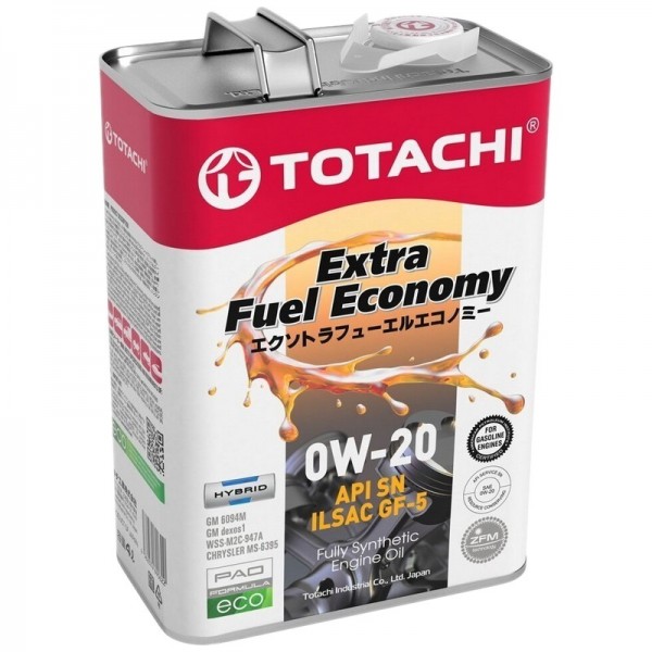 Totachi Extra Fuel Fully Synthetic 0W-20, 4л