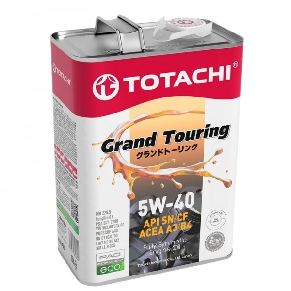 Totachi Grand Touring Fully Synthetic 5W-40, 4л