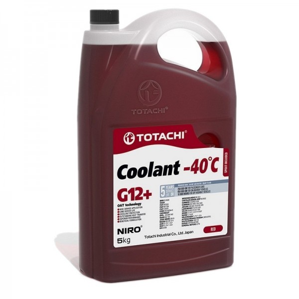 Totachi Niro Coolant G12+ (Красный) -40C, готовый, 5кг