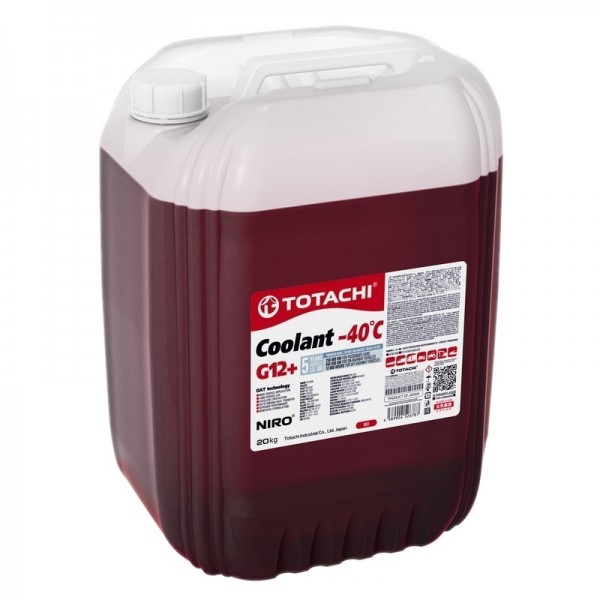 Totachi Niro Coolant G12+ (Красный) -40C, готовый, 20кг