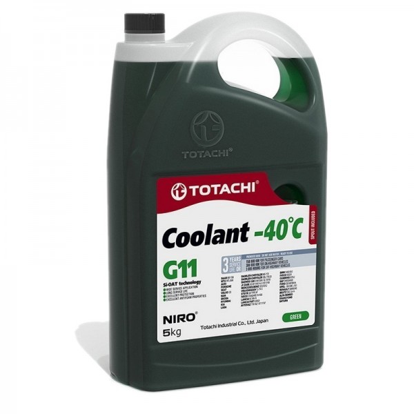 Totachi Niro Coolant G11 (Зеленый) -40C, готовый, 5кг
