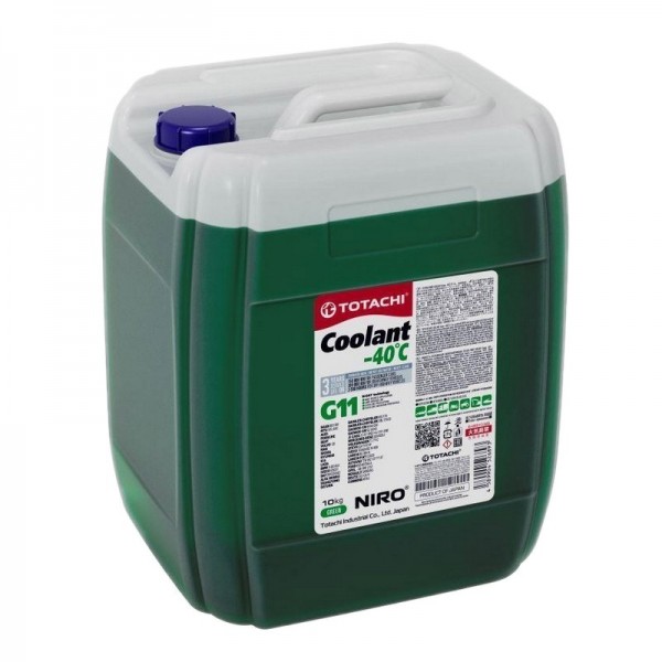 Totachi Niro Coolant G11 (Зеленый) -40C, готовый, 10кг